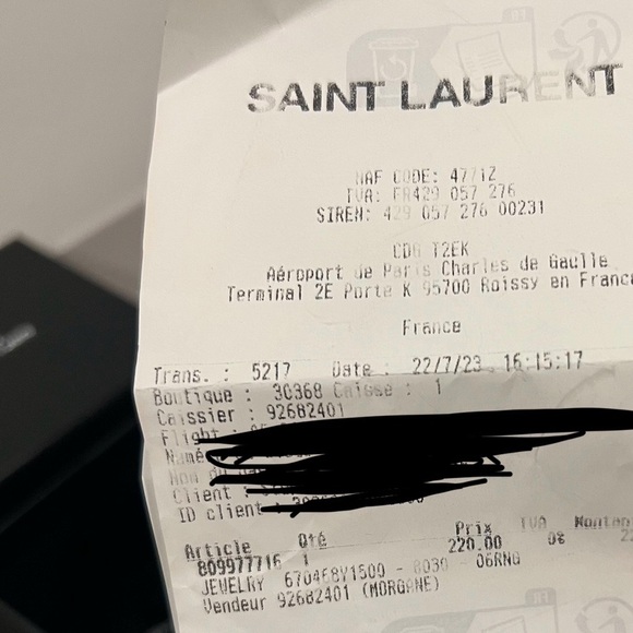 YSL OPYUM TWIST RING IN METAL. GOLD. SIZE 6 - Picture 6 of 6